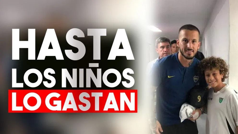 Un niño sanjuanino gastó a un jugador de Boca