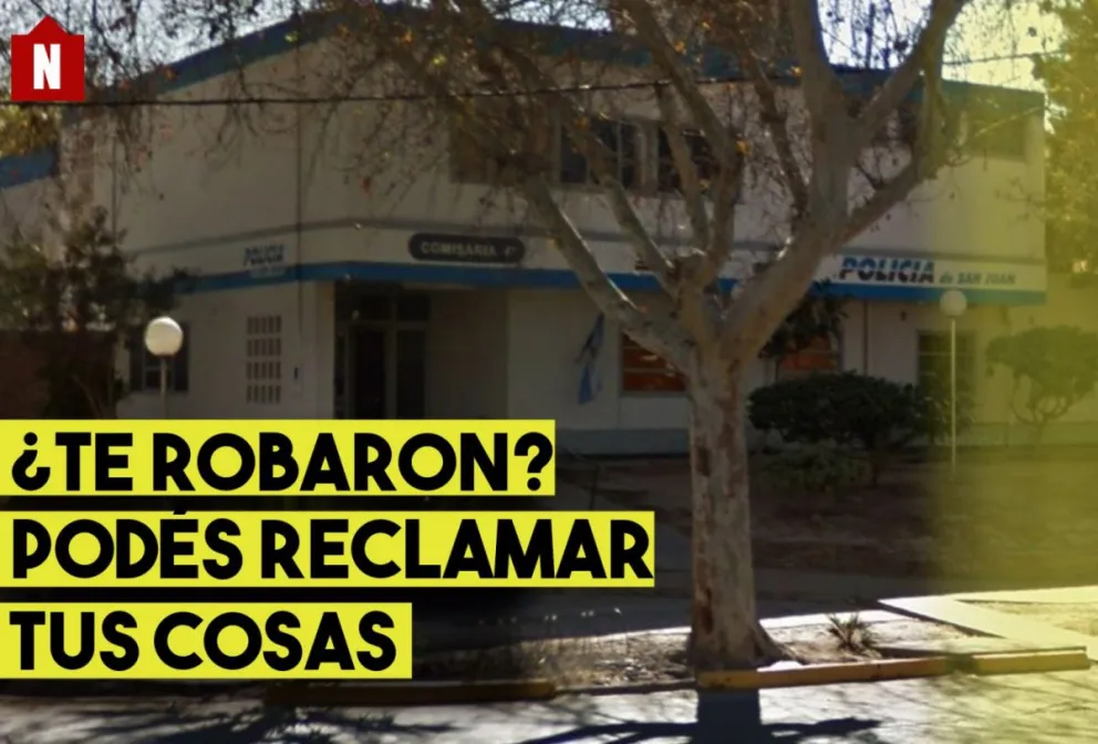 Si fuiste víctima de un robo, podés reclamar tus pertenencias en la policía