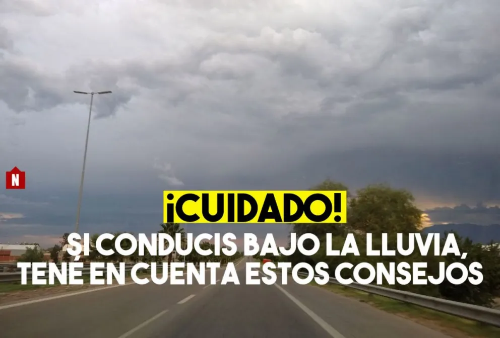 Si vas a manejar bajo la lluvia, tené en cuenta estas recomendaciones