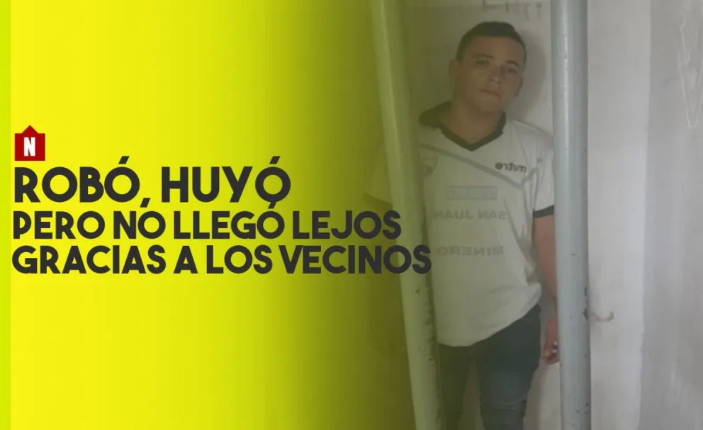 Robó, huyó pero no llegó lejos gracias a los vecinos