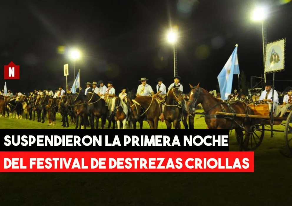 Por las lluvias, suspendieron la Fiesta de las Destrezas Criollas