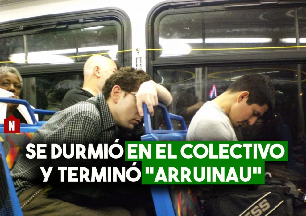 Se durmió en el colectivo, se pasó de su destino y al volver, otra vez le ganó el sueño