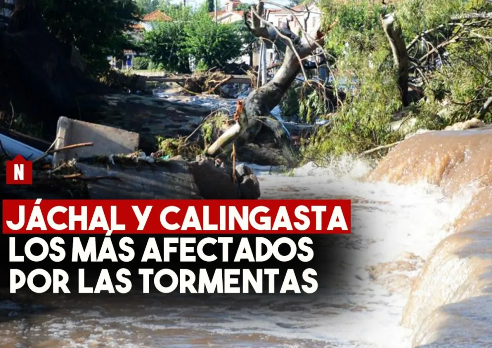 Jáchal y Calingasta fueron los más afectados por las lluvias