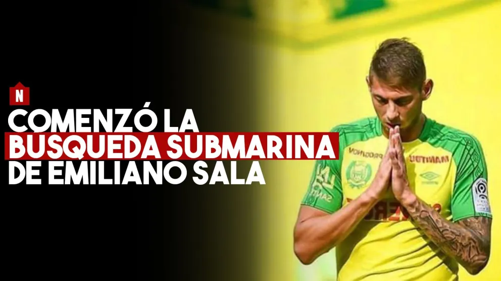 Comenzó la búsqueda submarina de Emiliano Sala