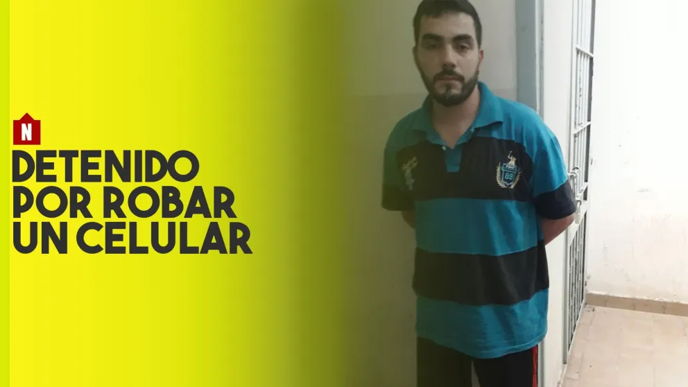 Robó un celular, huyó y lo tiró al piso