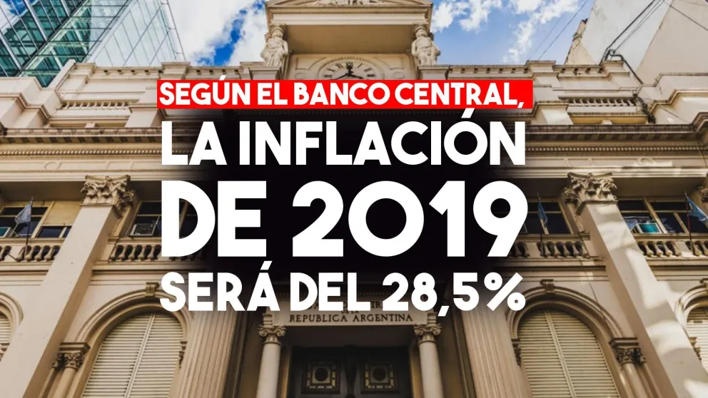 Según el Banco Central, la inflación de 2019 será del 28,5%