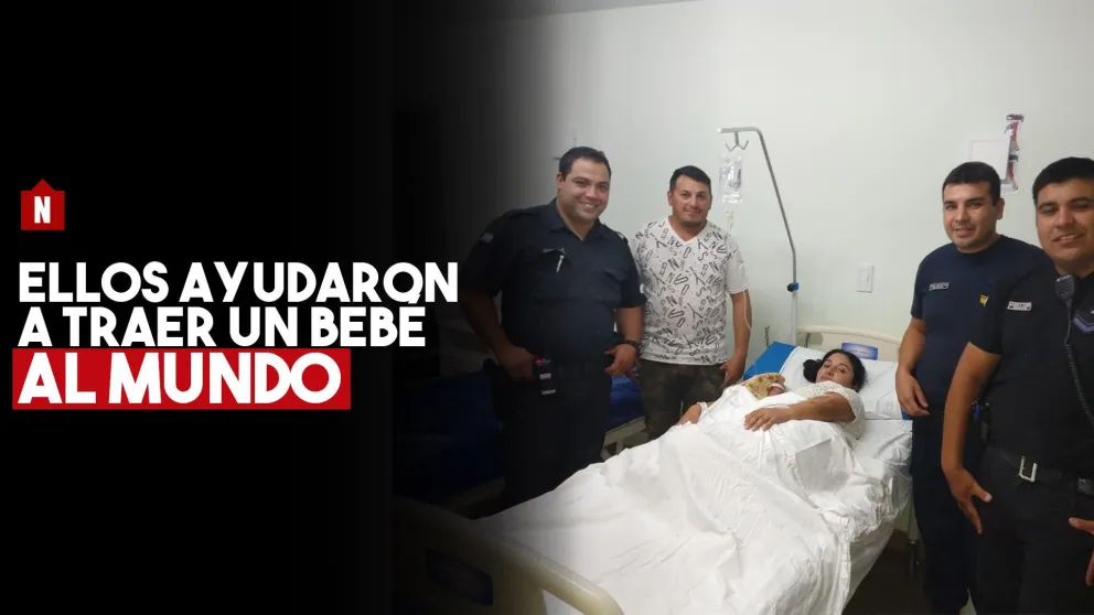 Policías ayudaron a una mujer a dar a luz en Caucete