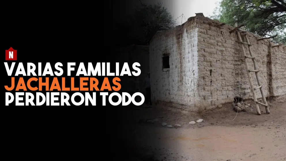 Familias jachalleras perdieron casi todo después de las lluvias