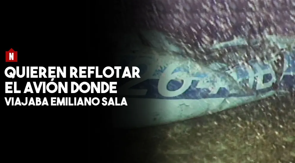 Quieren reflotar el avión en el que viajaba Emiliano Sala