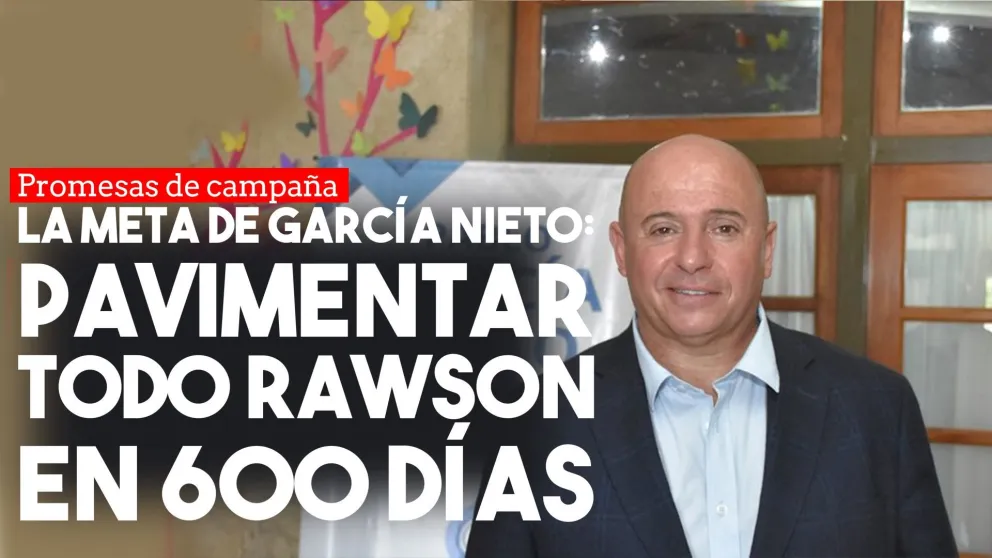García Nieto se comprometió a pavimentar Rawson en 600 días