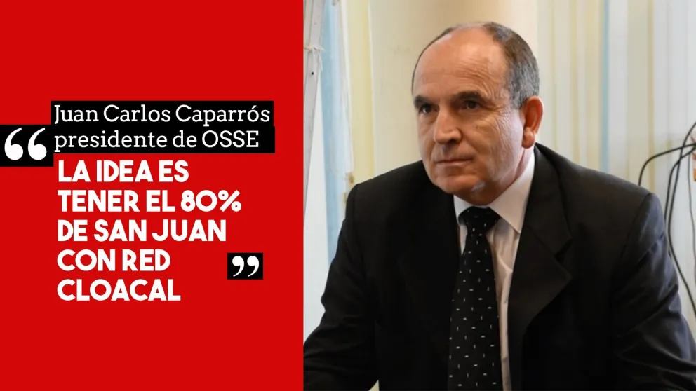 Caparrós: "La idea es tener el 80% de San Juan con red cloacal"