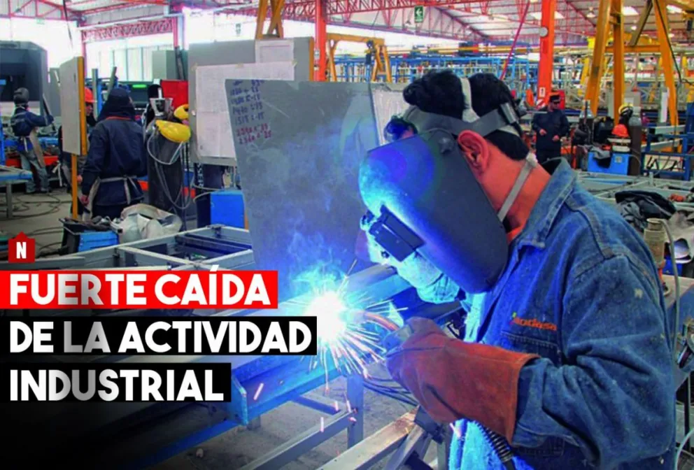 La actividad industrial registró en diciembre pasado la caída más fuerte de los últimos años