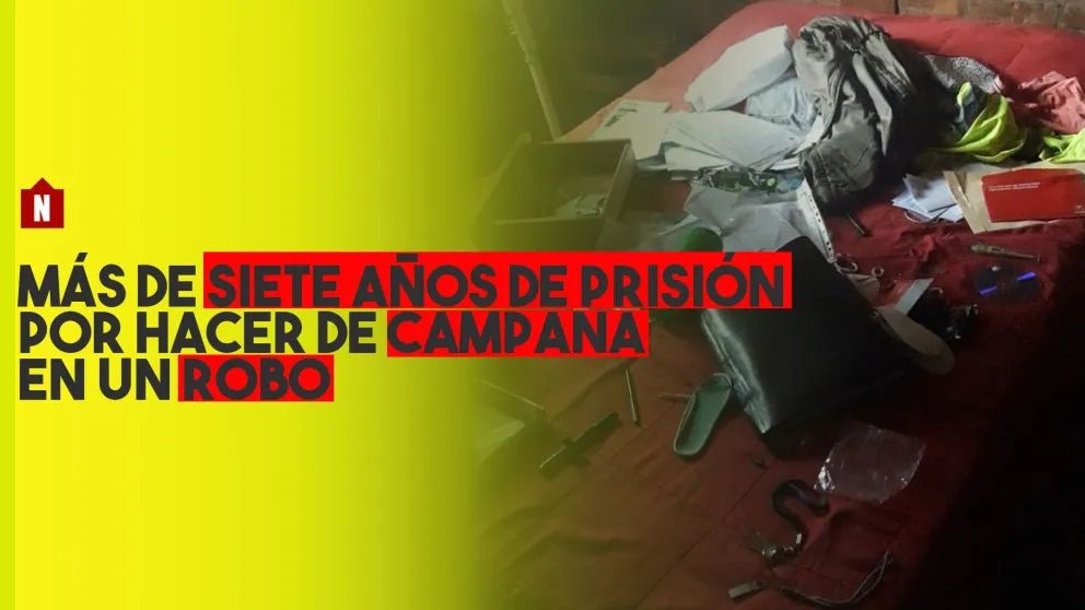 Hizo de campana en un robo, la detuvieron y ahora pasará más de siete años en prisión