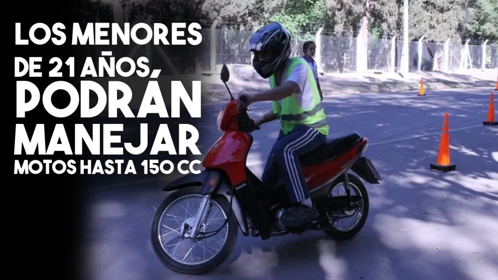 Atención: ahora los menores de 21 años podrán manejar motos hasta 150 cc.