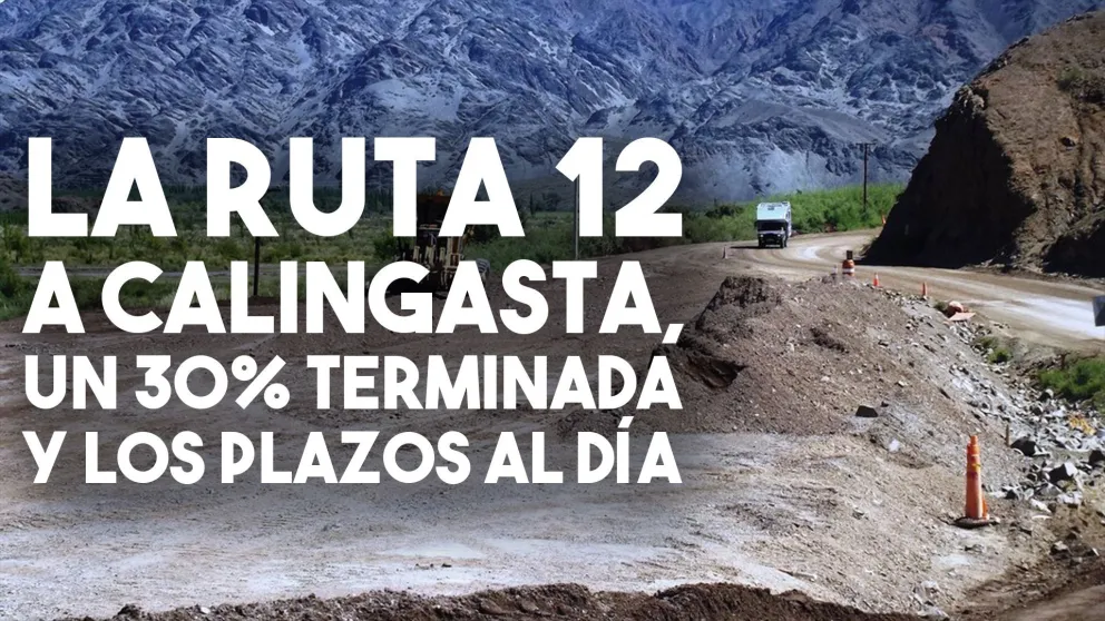 La Ruta 12 a Calingasta, un 30% terminada y los plazos al día