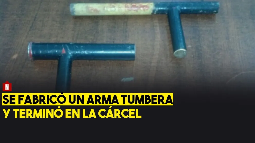 Se fabricó un arma tumbera y terminó en la cárcel