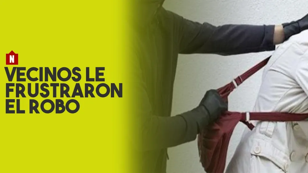 Arrebató una mochila pero los vecinos lo atraparon