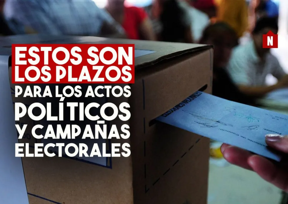 El Tribunal Electoral dispuso las fechas de prohibición de publicidad de actos políticos y campañas electorales