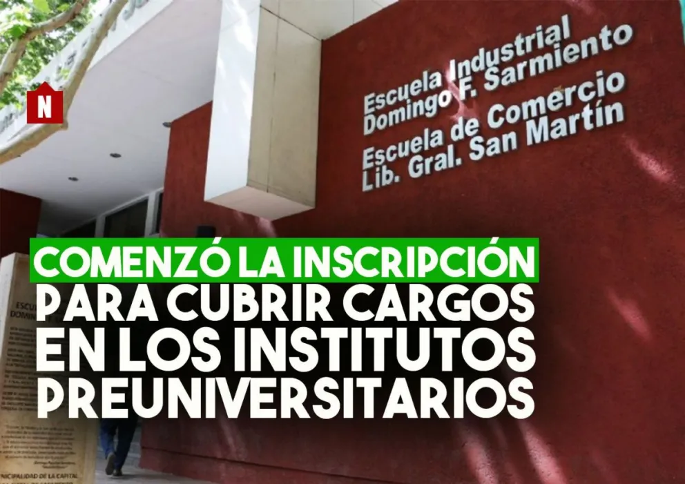 Comenzó la inscripción para aspirantes a cubrir cargos en los Institutos Preuniversitarios