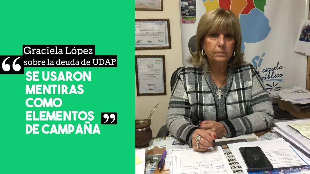 Graciela López, sobre la deuda de UDAP: "Se usaron mentiras como elementos de campaña"