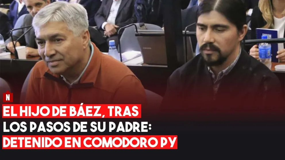 Digno hijo del padre: Martín Báez, detenido en Comodoro Py