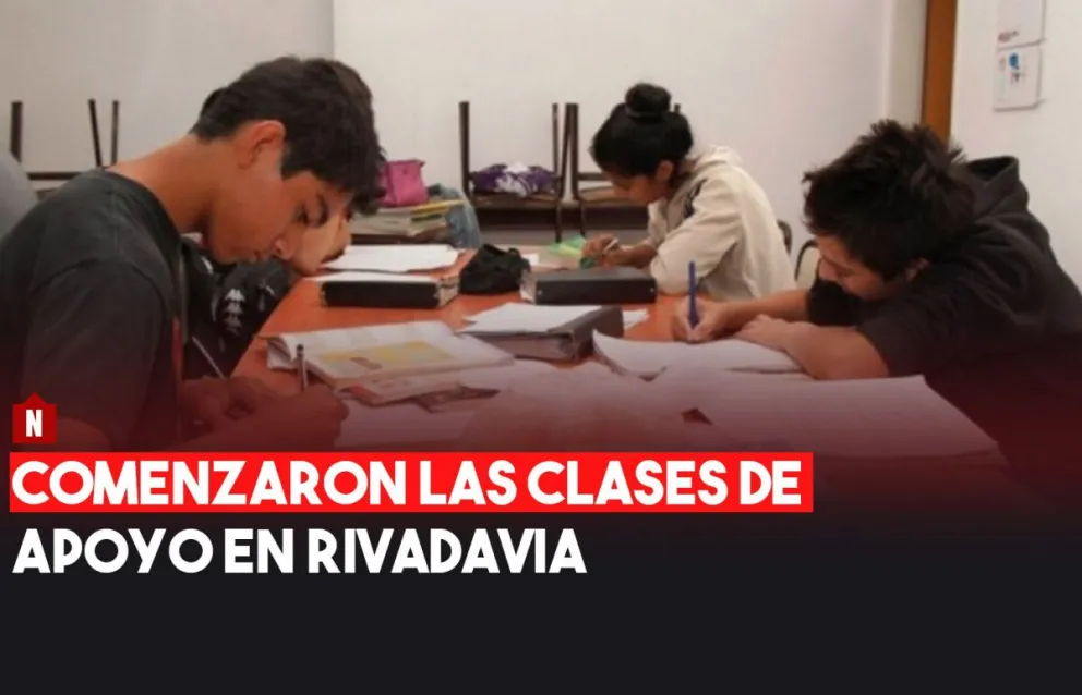 Comenzaron las clases de apoyo en Rivadavia