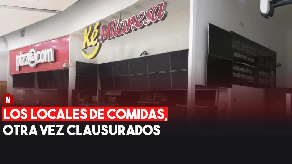 Volvieron a clausurar los locales de comidas del Hiper