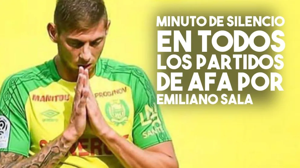 Minuto de silencio en todos los partidos de AFA por Emiliano Sala