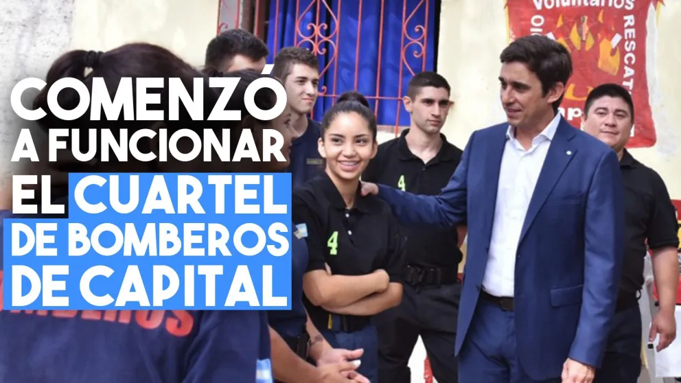 El Cuartel de Bomberos Voluntarios de Capital ya está en marcha