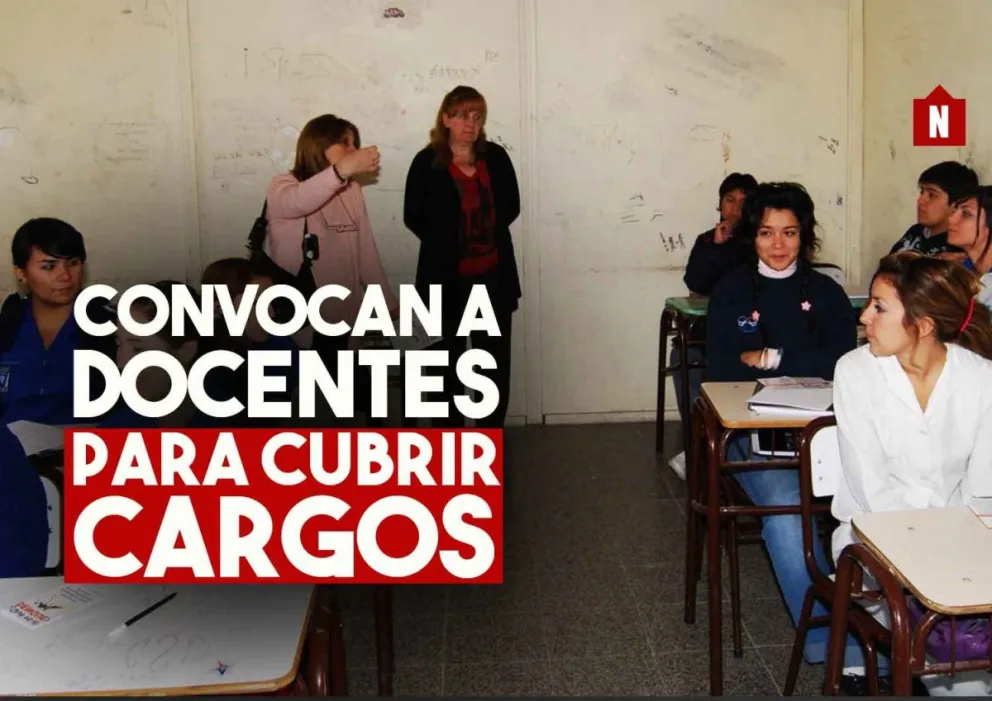 Educación convoca a cubrir cargos