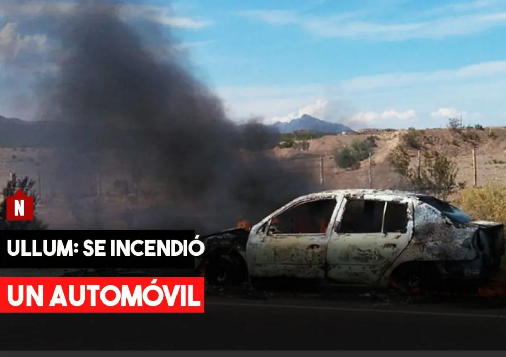 Ullum: se incendió un automóvil