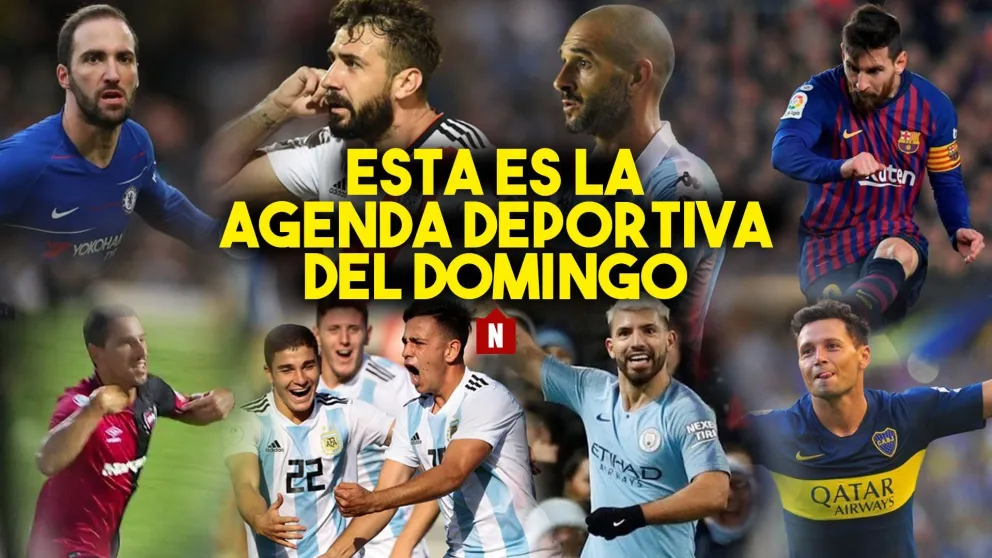 Esta es la agenda deportiva del domingo