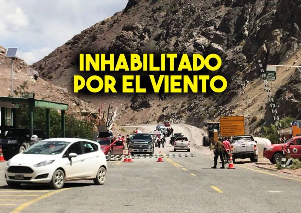 Por el viento, inhabilitaron el Paso a Chile