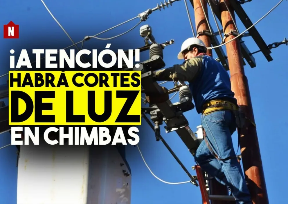 Habrá cortes de luz en algunas zonas de Chimbas