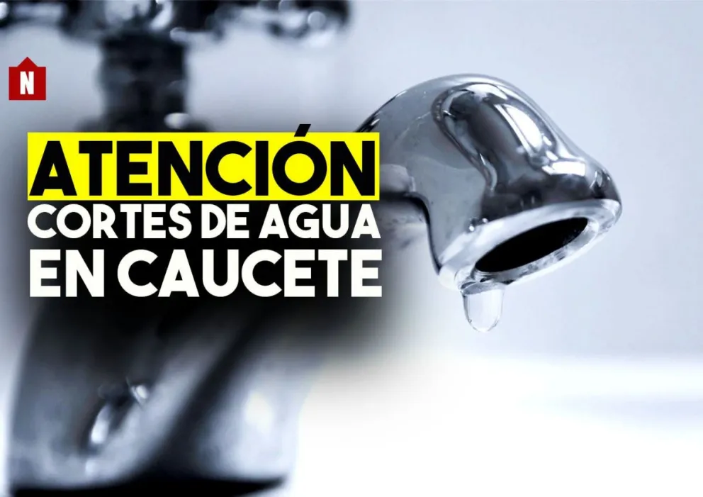 Atención Caucete: interrumpiran el servicio de agua potable