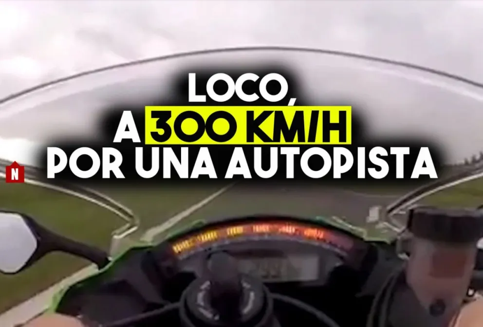 Manejó su moto a 300 km/h por la autopista Rosario-Córdoba y se filmó