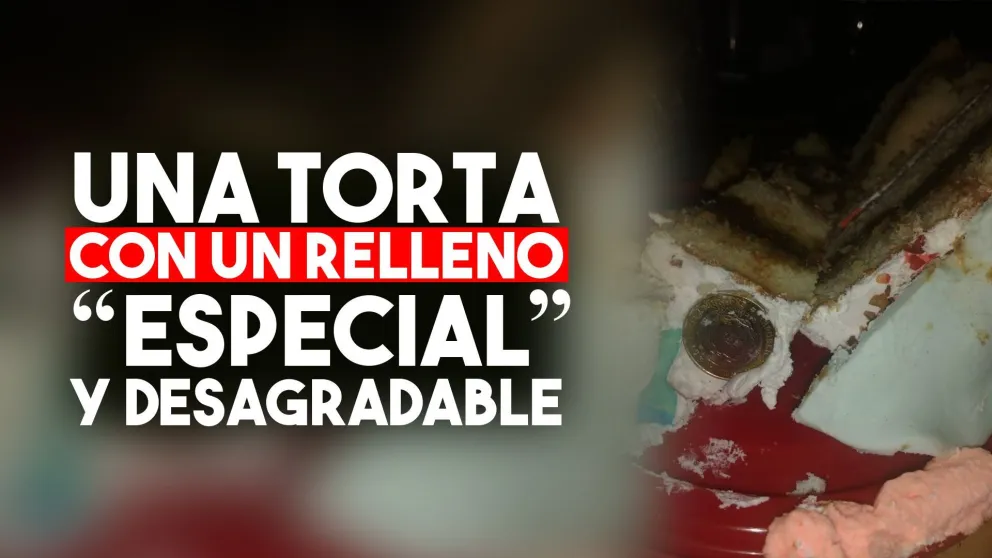 Le vendieron un torta de cumpleaños con una moneda adentro