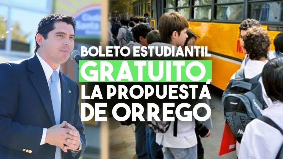 Boleto estudiantil gratuito, la propuesta de Orrego