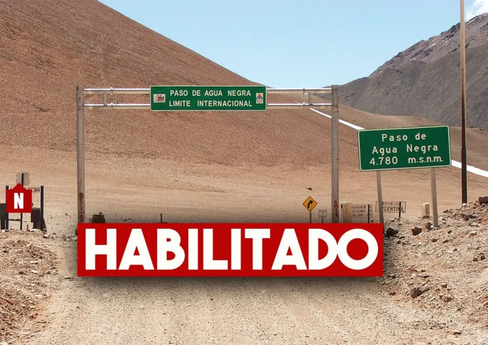 Ya está habilitado el Paso de Agua Negra