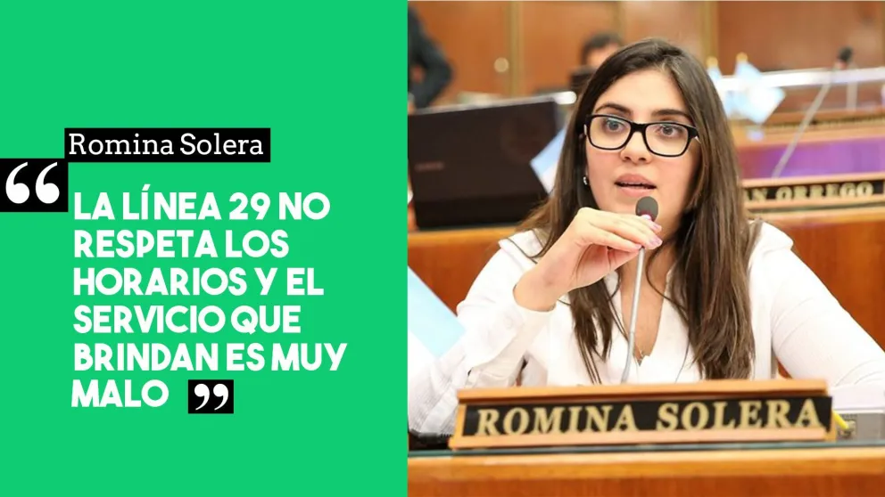 Romina Solera le pidió un informe a Tránsito por el alto costo del pasaje de la línea 29
