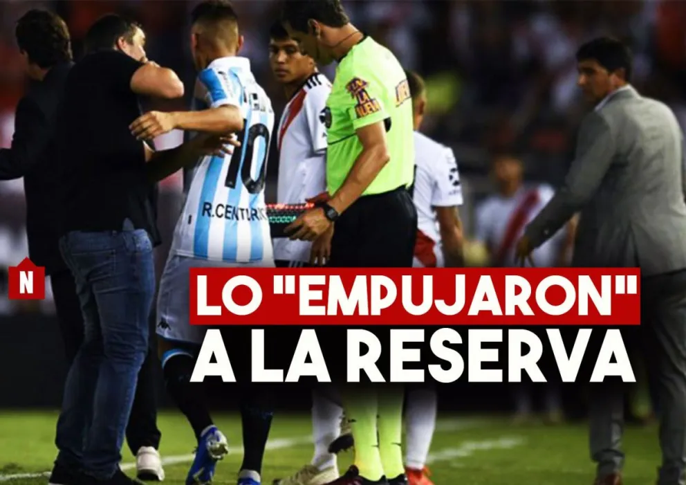 Centurión: Separado del plantel de primera, se entrenó con la reserva