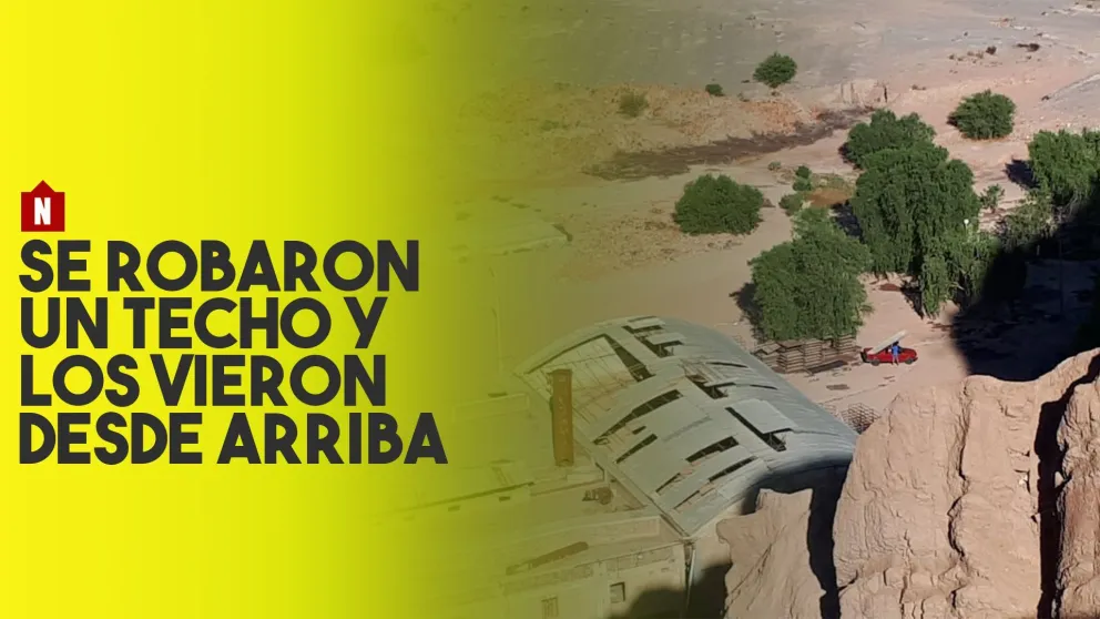 Se robaron un techo y desde las alturas los descubrieron