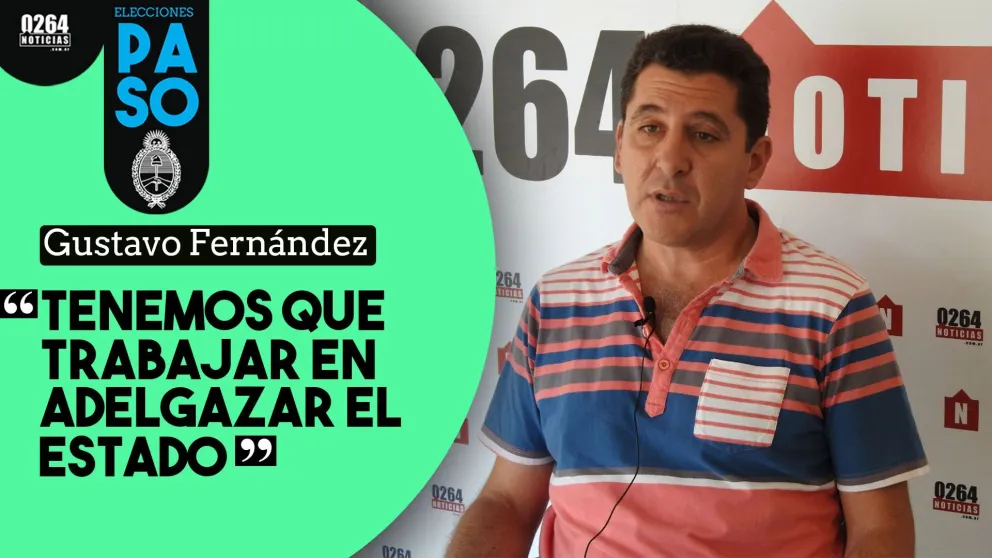 Gustavo Fernández: "Tenemos que trabajar en 'adelgazar' el estado"