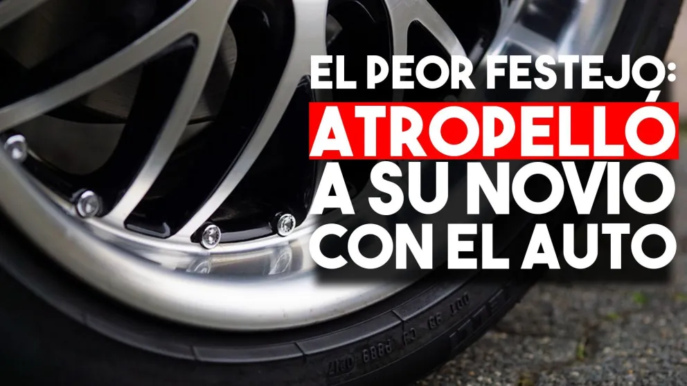 El peor festejo: atropelló a su novio con el auto