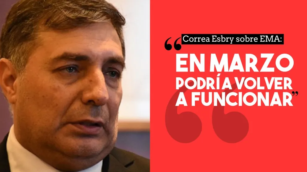 Correa Esbry sobre EMA: "En marzo podría volver a funcionar"