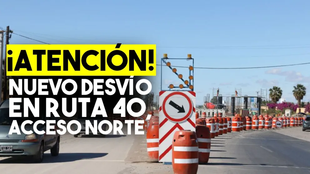 Habrá un nuevo desvío en la Ruta 40 a la altura de Benavidez
