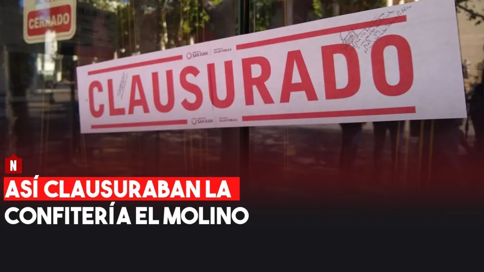 Así clausuraron la confitería El Molino