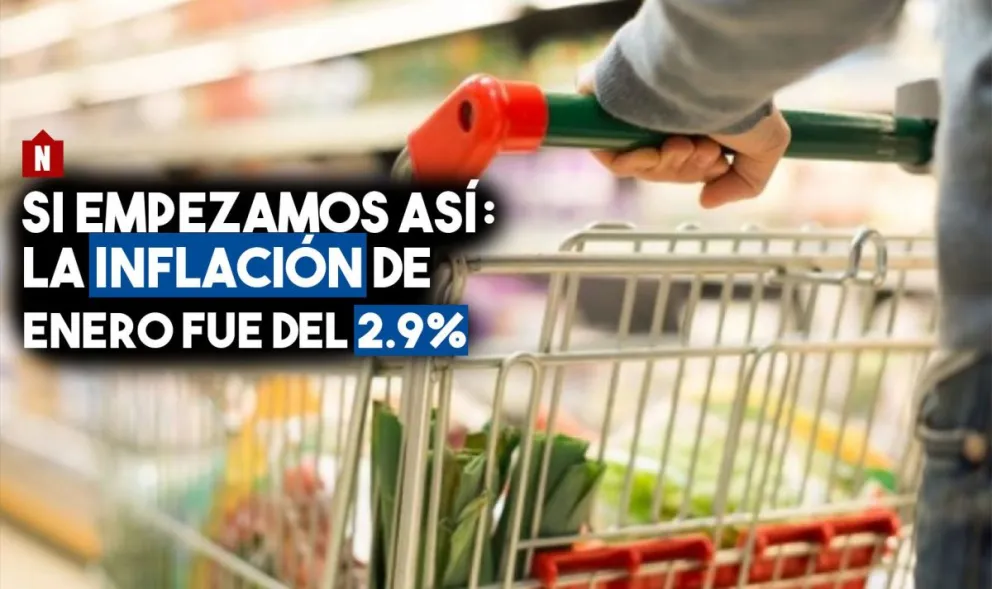 Según el INDEC, la inflación de enero fue de 2,9%