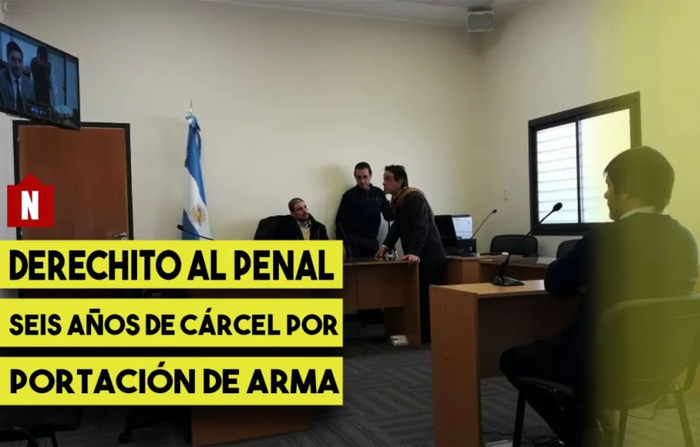 Seis años de cárcel por portación ilegal de armas