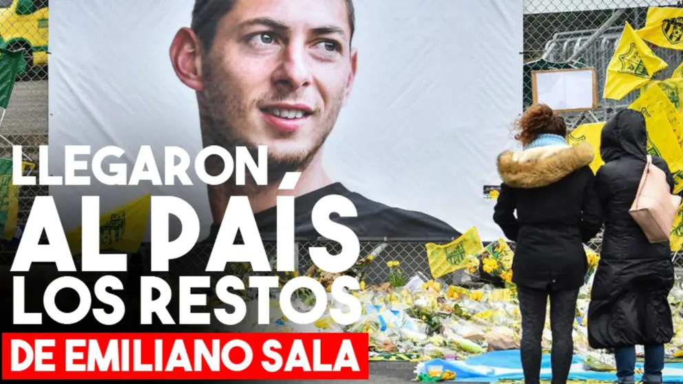 Llegaron al país los restos de Emiliano Sala
